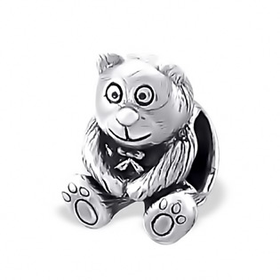 Plain Silver Bead Bear