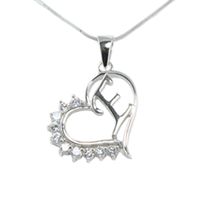 Silver Pendant Heart Shape E