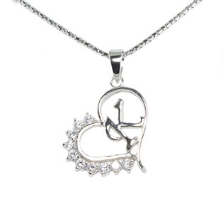 Silver Pendant Heart Shape K