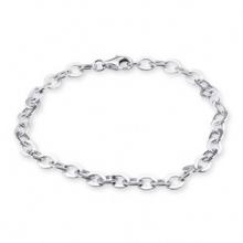 Silver Plain Charm Bracelet