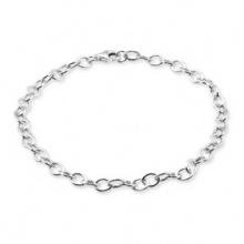 Silver Plain Charm Bracelet
