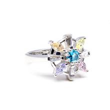 Ring with mixed colour CZ
