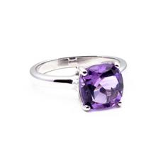 Silver Ring with Amethyst